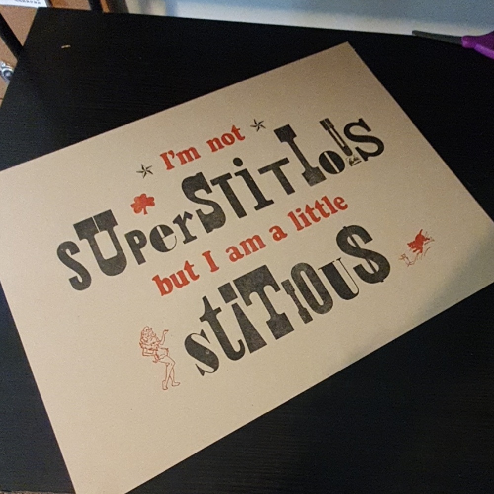 Letterpress print